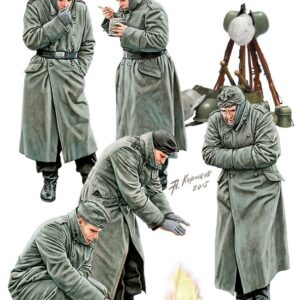 Modellino figure militari kit montaggio soldati Miniart  GERMAN SOLDIERS WINTER 1941-42 KIT 1:35