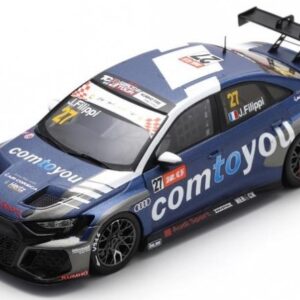 Modellino auto scala 1:43 Spark Model  AUDI RS 3 LMS N.127 7th RACE 2 WORLD TOUR MACAU 2023 JOHN FILIPPI racing modellismo