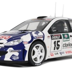 Modellino auto rally scala 1:12 Ottomobile PEUGEOT 206 WRC N.15 TOUR DE CORSE 1999 PANIZZI-PANIZZI 1:12