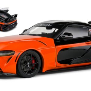 Modellino auto scala 1:18 Solido TOYOTA SUPRA GR 2023 ORANGEBLACK modellismo statico collezione