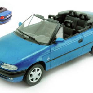 Modellino auto scala 1:24 OPEL ASTRA F CABRIO 1994 BLUE diecast modellismo statico