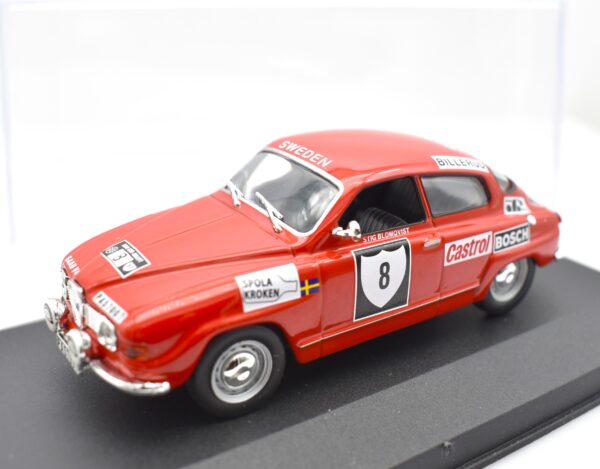 Modellino auto rally scala 1:43 Saab 96 V4 diecast modellismo statico