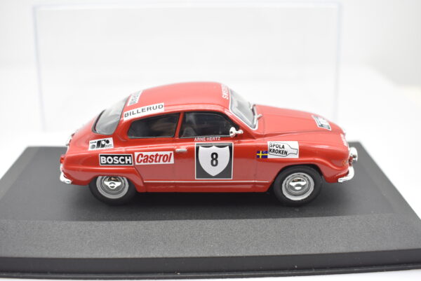 Modellino auto rally scala 1:43 Saab 96 V4 diecast modellismo statico - Image 5
