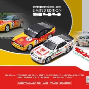 Modellino auto scala 1:64 Spark Model PORSCHE 944 TURBO CUP 1:64 racing modellismo