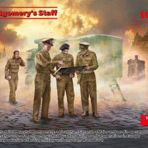 Modellino figure militari kit montaggio soldati ICM MONTGOMERY'S STAFF KIT 1:35