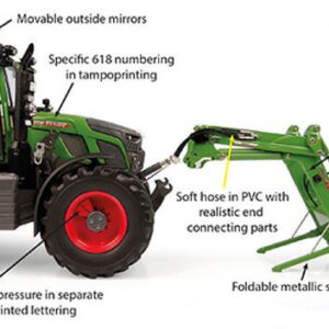 Modellino trattore Universal Hobbies FENDT 618 VARIO scala 1:32 diecast modellismo