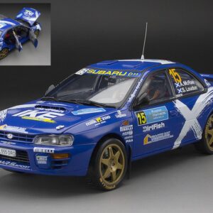Modellino auto rally scala 1:18 SunStar SUBARU IMPREZA diecast modellismo statico