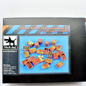 Modellino kit di montaggio diorami FOOD SUPPLIES scala 1:35 black dog
