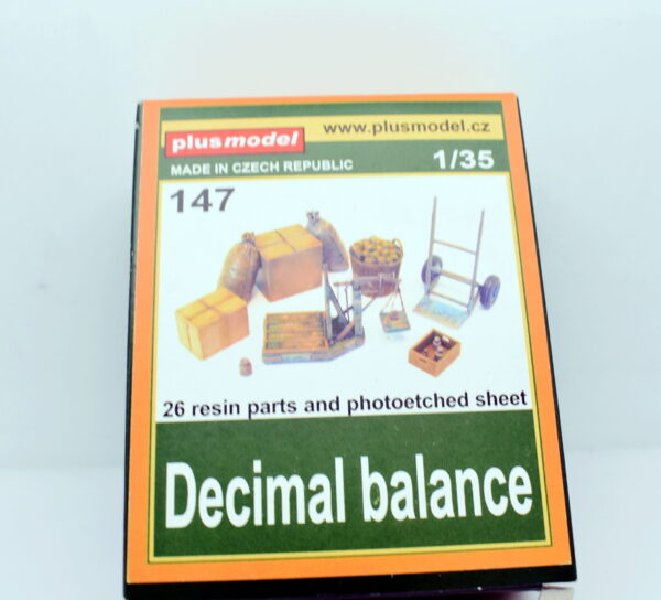 Modellino kit di montaggio diorami DECIMAL BALANCE scala 1:35 modellismo statico