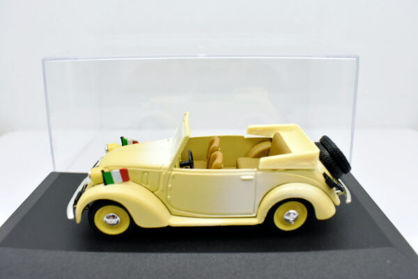 Modellino auto scala 1:43 Fiat 1100 508 Cabriolet Coloniale 1937 Brumm diecast modellismo statico usati - Image 2