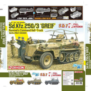 Modellino carri armati TANK model kit di montaggio Dragon  SD.KFZ.2503 GREIF 2 IN 1 KIT 1:35 modellismo statico