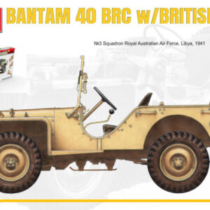 Modellino model kit di montaggio JEEP BANTAM 40 BRC WBRITISH CREW KIT 1:35 modellismo statico