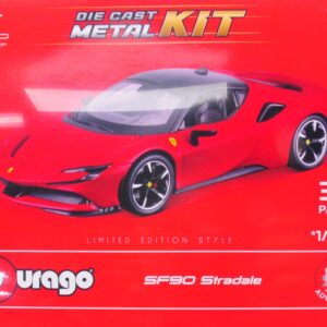 Modellino auto model kit di montaggio Burago FERRARI SF90 STRADALE KIT 1:24 modellismo