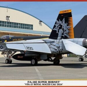 Modellino aerei model kit Hasegawa FA-18E SUPER HORNET VFA 27 ROYAL MACES CAG 1:48 modellismo