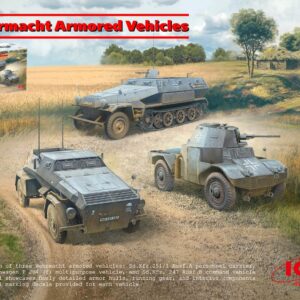 Modellino carri armati TANK model kit di montaggio ICM WERMACHT ARMORED VEHICLES KIT 1:35 modellismo statico