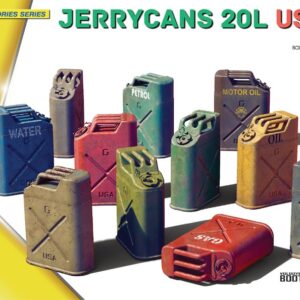 Modellino diorami modellismo kit di montaggio Miniart  JERRYCANS 20L US TYPE KIT 1:24