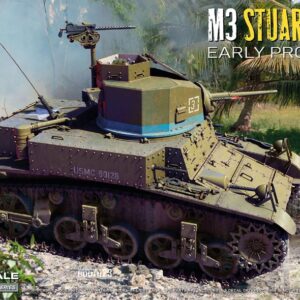 Modellino carri armati TANK model kit di montaggio Miniart  M3 STUART DIESEL EARLY PROD.KIT 1:35 modellismo statico