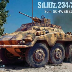 Modellino carri armati TANK model kit di montaggio Miniart  Sd.Kfz.2343 WITH 2cm SCHWEBELAFETTE 38 KIT 1:35 modellismo statico