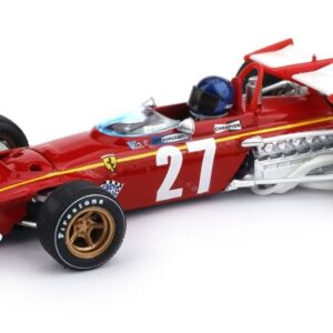 Modellino auto formula 1 F1 scala 1:43 Brumm FERRARI 312 B ICKX 1970 BELGIUM GP PILOTE