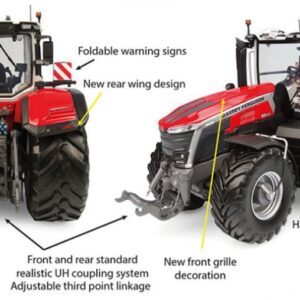 Modellino Universal Hobbies TRATTORE MASSEY FERGUSON 9S.425 1:32 diecast modellismo statico