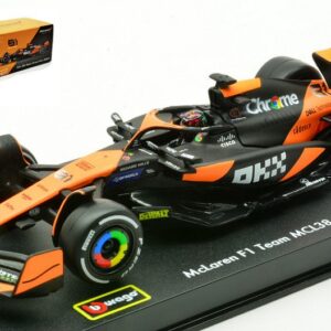 Modellino auto formula 1 F1 scala 1:43 Burago MCLAREN MCL 38 2024 PIASTRI SIGNATURE