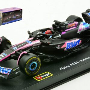 Modellino auto formula 1 F1 scala 1:43 Burago BWT RACING ALPINE A524 N.31 2024 ESTEBAN OCON SIGNATURE