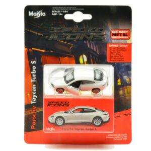Modellino auto scala 1:64 PORSCHE TAYCAN TURBO diecast modellismo statico collezione
