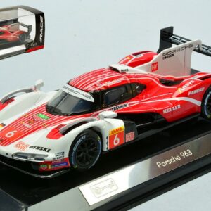 Modellino auto scala 1:43 Burago PORSCHE PENSKE 963 N.6 2024 racing modellismo