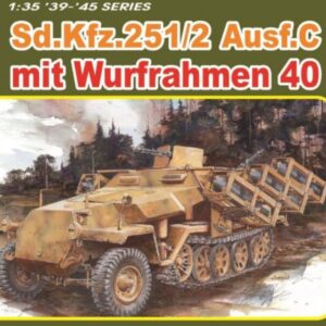 Modellino carri armati TANK model kit di montaggio Dragon  Sd.Kfz.251 Ausf.C MIT WURFRAHMEN 40 KIT 1:35 modellismo statico