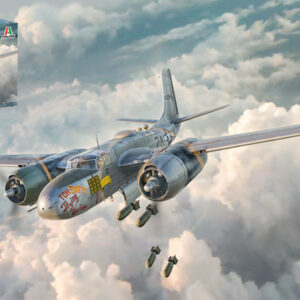 Modellino aerei da costruire model kit di montaggio Italeri  A-26 AB INVADER KIT 1:72