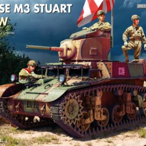 Modellino carri armati TANK model kit di montaggio Miniart  JAPANESE M3 STUART WCREW KIT 1:35 modellismo statico