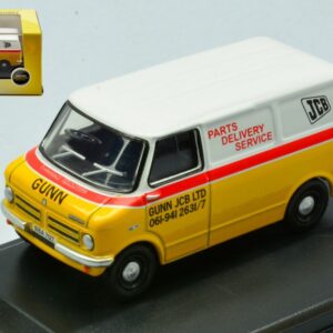 Modellino auto furgone scala 1:76 GUNN JCB BEDFORD CF diecast modellismo