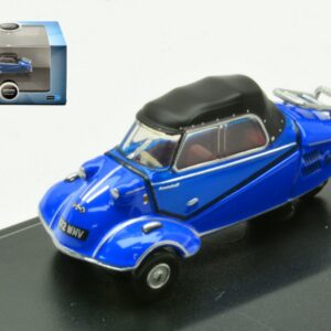 Modellino auto scala 1:76 MESSERSCHMITT KR200 BUBBLE CAR ROYAL BLUE diecast modellismo statico