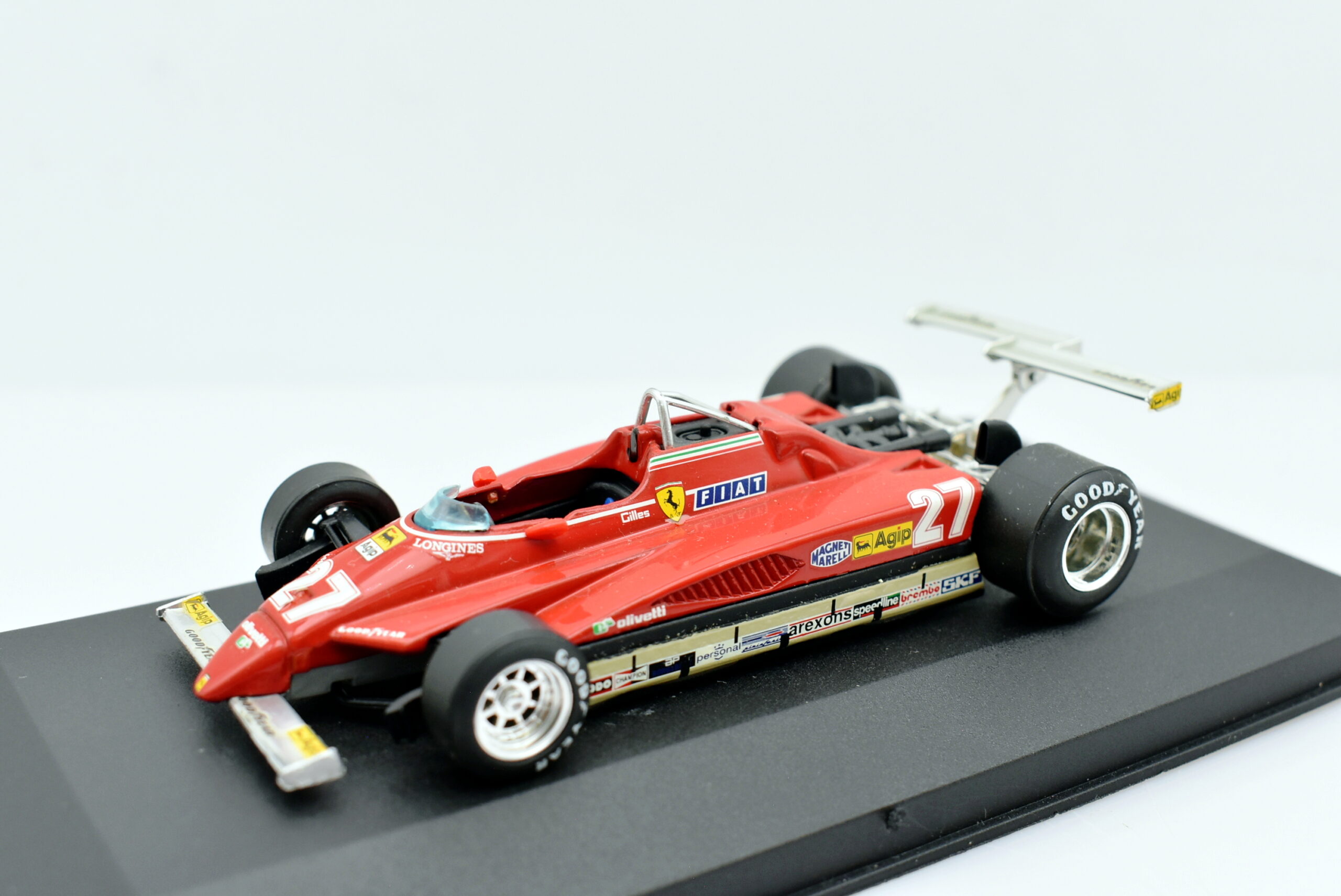 Modellino auto scala 1:43 FORMULA 1 Ferrari 126C2 Villeneuve Brumm diecast modellismo