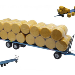 Modellino trattore mezzi agricoli Replicagri RIMORCHIO MAUPU CON ROTOBALLE 1:32