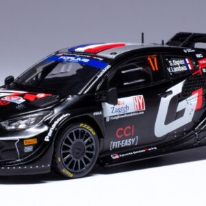 Modellino auto scala 1:43 Ixo TOYOTA YARIS WRC RALLY CROATIA 2024 OGIER LANDAIS