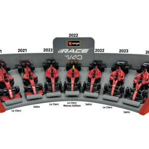 Modellino auto scala 1:43 Burago  FERRARI 2021 SF21, 2022 F1-75, 2023 SF-23 7 CAR SET diecast modellismo statico