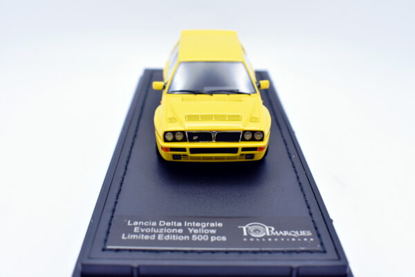 Modellino auto scala 1:43 Lancia Delta Integrale Evoluzione giallo TopMarques - Image 6