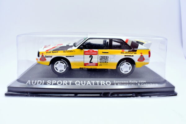 Modellino auto rally scala 1:43 Audi Sport Quattro IXO diecast modellismo statico - Image 3