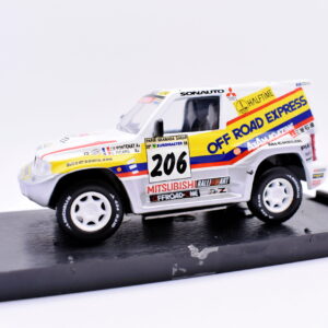 Modellino auto rally scala 1:43 Mitsubishi 4X4 diecast modellismo statico