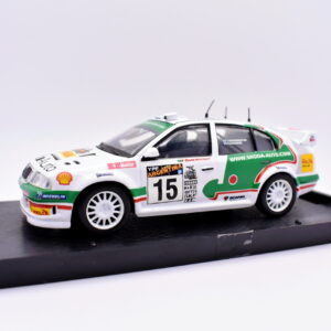 Modellino auto rally scala 1:43 Skoda Octavia WRC diecast modellismo statico