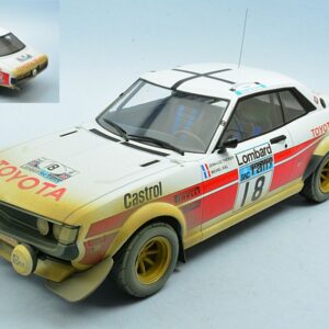 Modellino auto scala 1:18 Ixo TOYOTA CELICA 2000 GT RA21 RAC RALLY 1977 modellismo