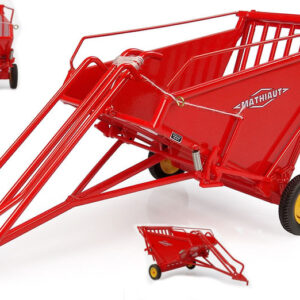 Modellino trattore mezzi agricoli Universal Hobbies  RAGGRUPPATORE DI ROTOBALL MATHIAUT STRAW DUMP TYPE MDT 72 1:32