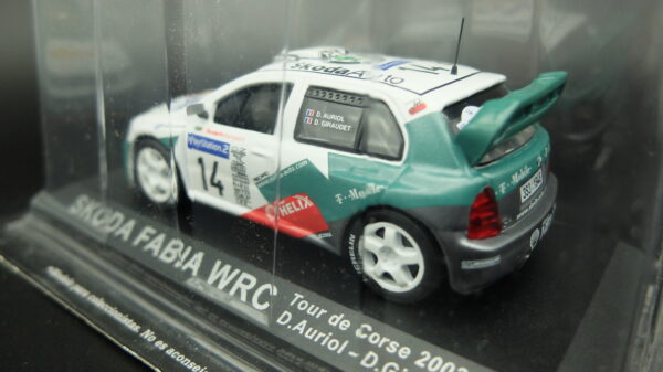Modellino auto rally scala 1:43 Skoda Fabia WRC diecast modellismo statico - Image 4