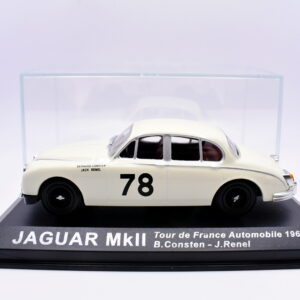 Modellino auto rally scala 1:43 Jaguar MkII diecast modellismo statico
