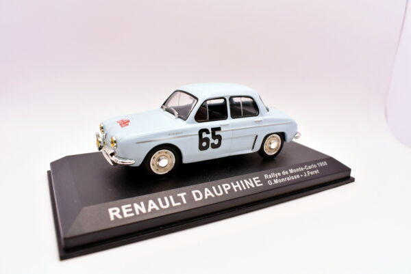 Modellino auto rally scala 1:43 Renault Dauphine diecast modellismo statico - Image 3