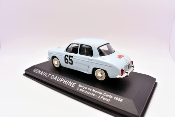 Modellino auto rally scala 1:43 Renault Dauphine diecast modellismo statico - Image 4