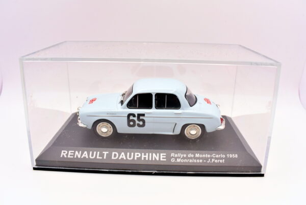 Modellino auto rally scala 1:43 Renault Dauphine diecast modellismo statico - Image 5