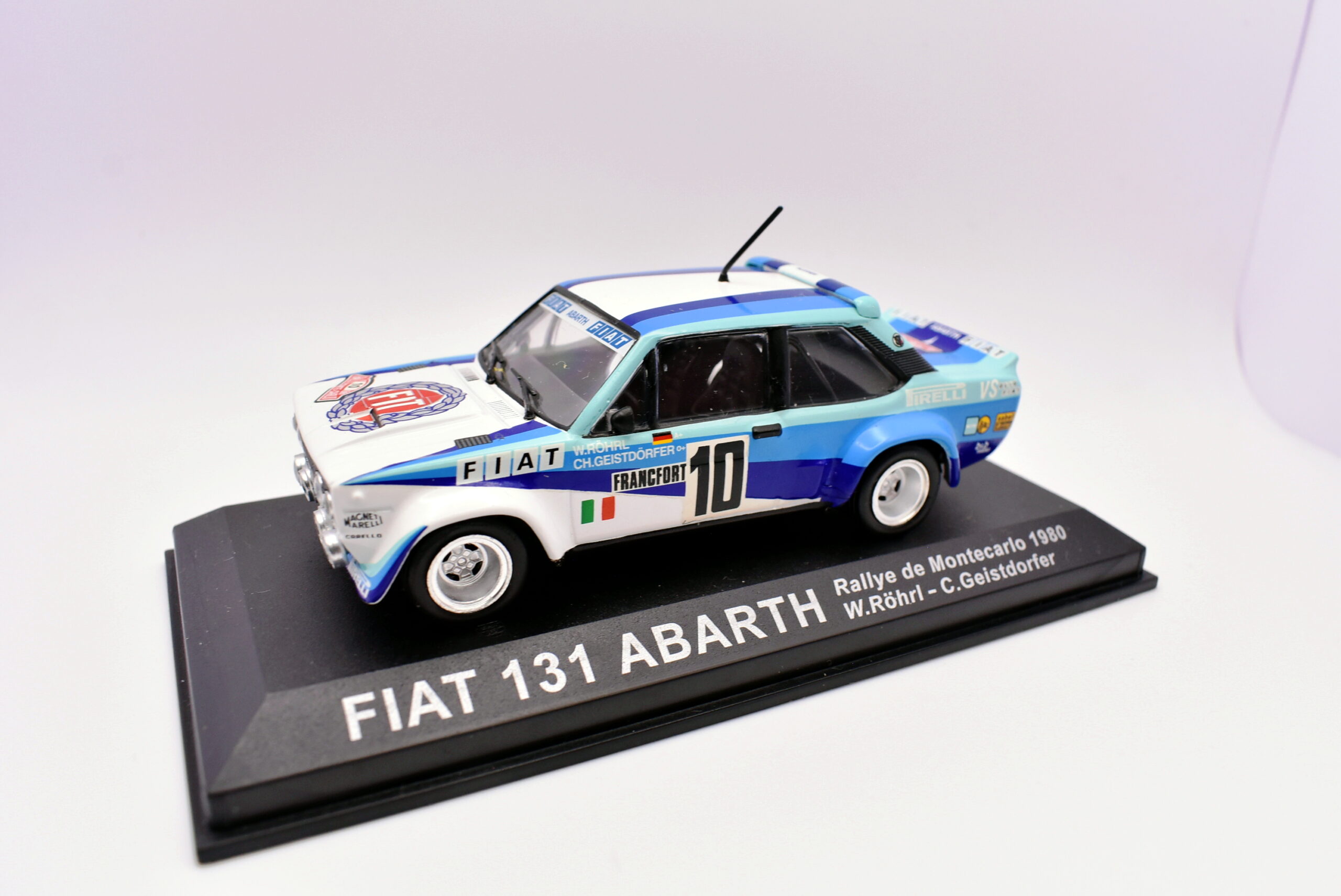Modellino auto rally scala 1:43 Fiat 131 Abarth diecast modellismo statico - Image 2