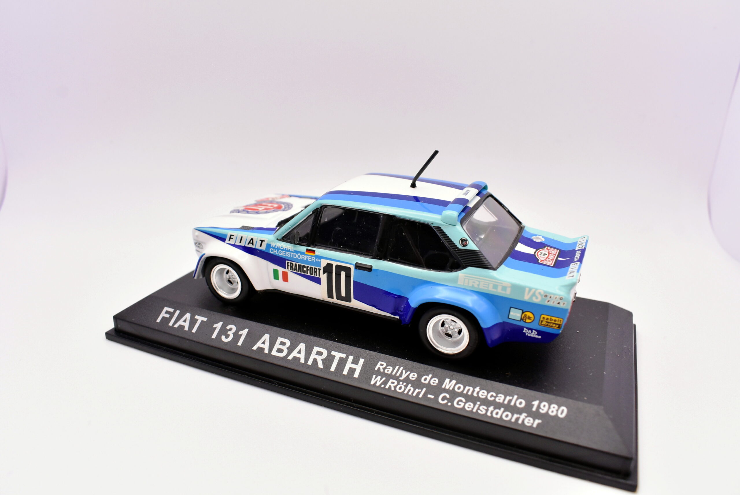 Modellino auto rally scala 1:43 Fiat 131 Abarth diecast modellismo statico - Image 3